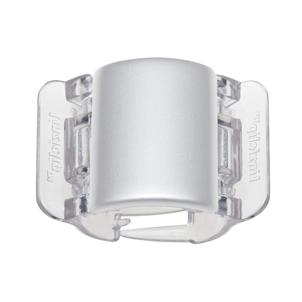 Linziclip Midi Pearlescent Silver Hair Claw Clip for Secure Hold