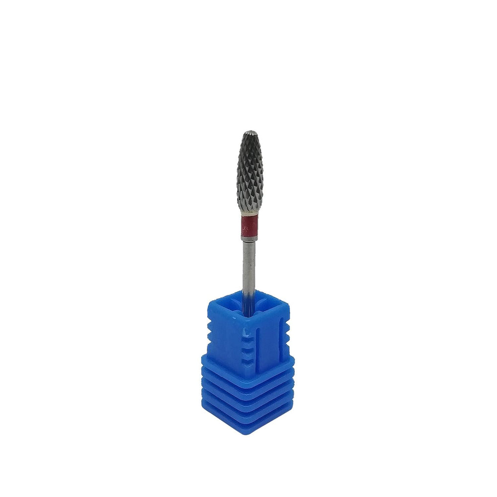 Trina Tungsten Carbide Nail Drill Bit for Artificial Nail Shaping - Precise, Durable, Professional Nail Care Tool Trina Tungsten Carbide Nail Drill Bit - Precise Nail Shaping Nail drill bit, Tungsten carbide nail bit, Artificial nail shaping tool, Nail care professional equipment, Precision nail filing, Beauty professionals, Nail technicians, Nail care tools, Tungsten carbide, Cone shape, Red nail drill bit, Nail shaping precision