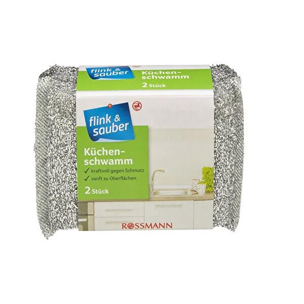 Flink & Sauber Effective Kitchen Sponge - Gentle Cleaning, Durable Polyurethane & Polyester Cover Flink & Sauber Kitchen Sponge - Effective & Gentle Cleaning kitchen sponge, effective kitchen cleaning, gentle cleaning sponge, polyurethane kitchen sponge, polyester cover sponge, kitchen cleaning tools, cleaning supplies, home cleaning, durable cleaning sponge