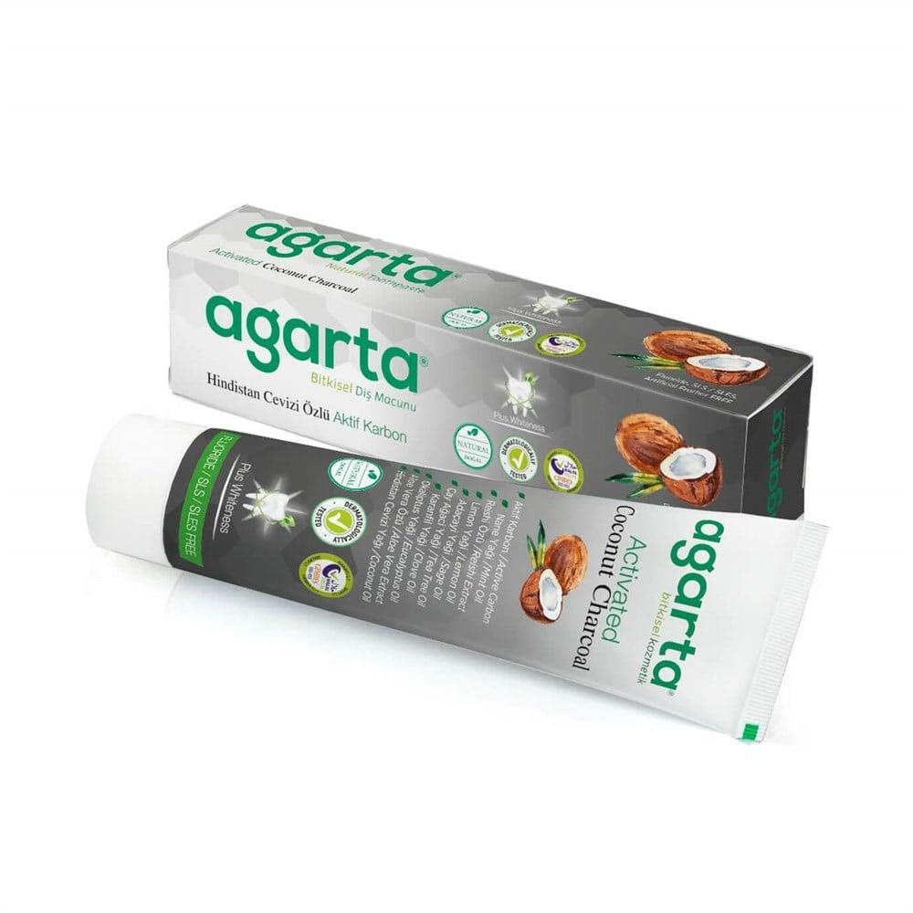 Agarta Activated Charcoal Toothpaste - Natural Whitening, Fluoride-Free, SLS-Free - 3.38 fl oz Agarta Activated Charcoal Toothpaste - Natural & Fluoride-Free Activated charcoal toothpaste, Natural toothpaste, Fluoride-free toothpaste, SLS-free toothpaste, Whitening toothpaste, Oral care, Natural oral care, Chemical-free toothpaste, Coconut shell activated charcoal, Healthy smile, Teeth whitening, Tartar prevention, Sensitive teeth, Natural health products, Eco-friendly oral care