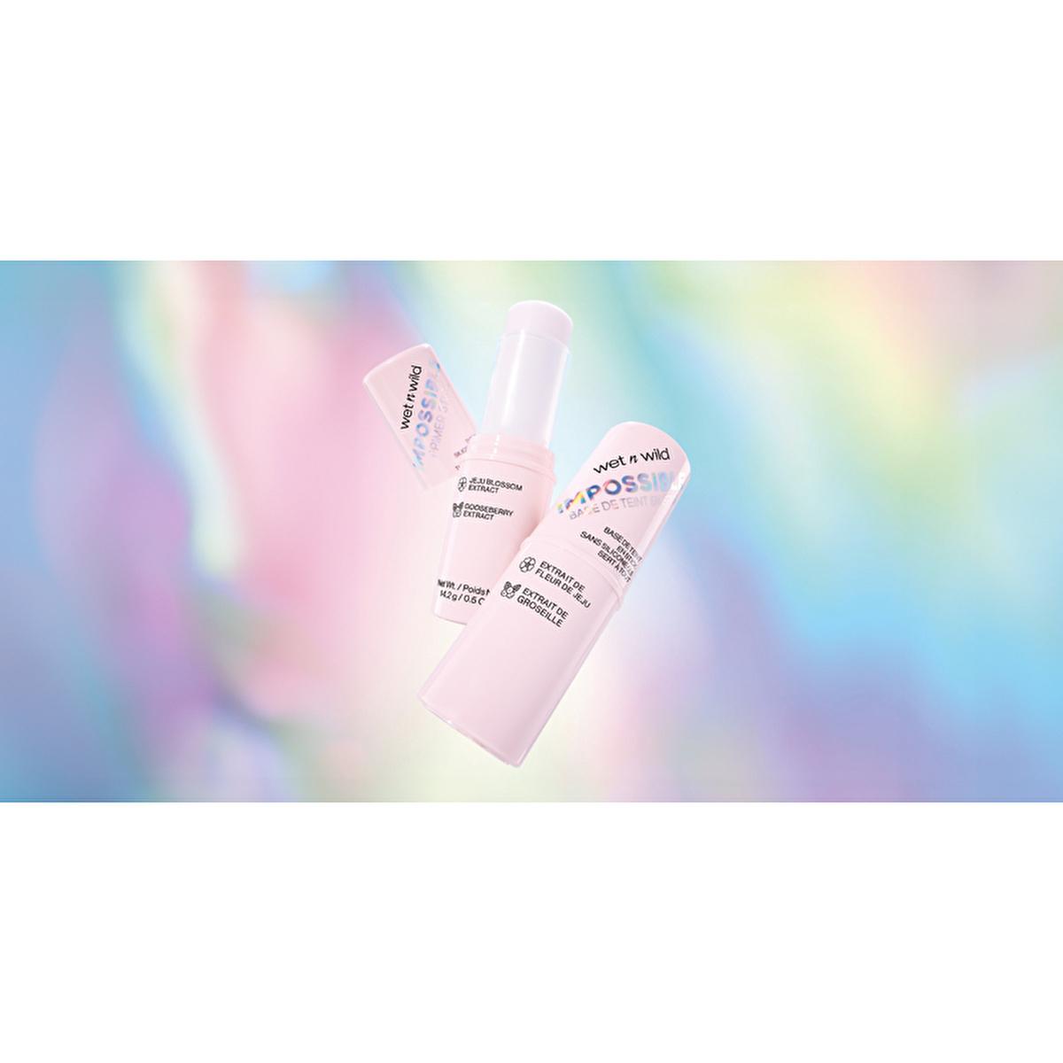 Wet n Wild Impossible Primer/Baz Stick - Mattifying & Hydrating Makeup Primer Stick for Smooth Application Wet n Wild Primer Stick for Mattifying & Hydrating Skin makeup primer stick, mattifying primer, hydrating primer, oil-free primer, silicone-free primer, natural ingredient primer, beauty essentials, skincare, makeup, cosmetics, Wet n Wild, flawless finish, long-lasting makeup, daily makeup, special occasion makeup