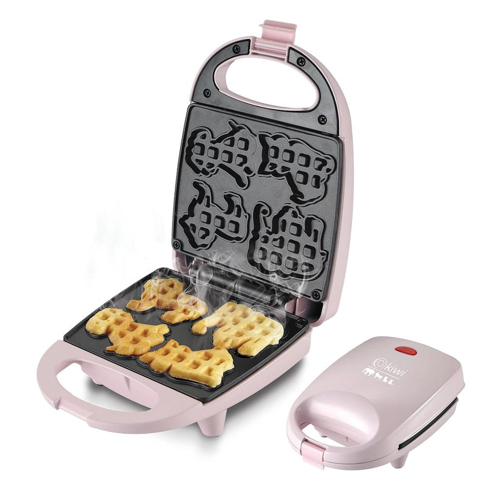 Kiwi Animal Shaped Pink Waffle Maker KSM-2407K