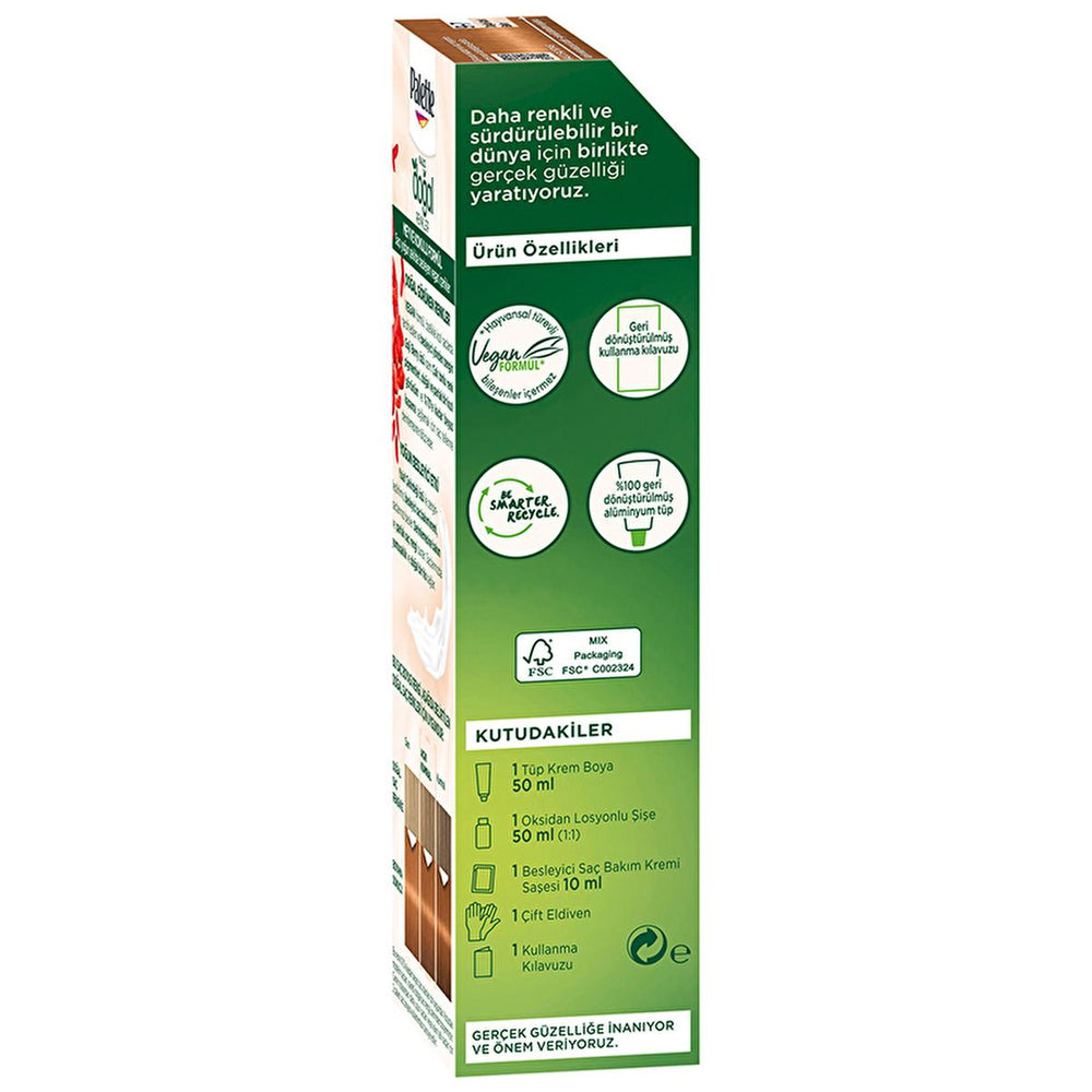 Palette Natural Hair Dye Permanent Light Copper 9-7 - Natural Ingredients for Long-Lasting Color - view 5