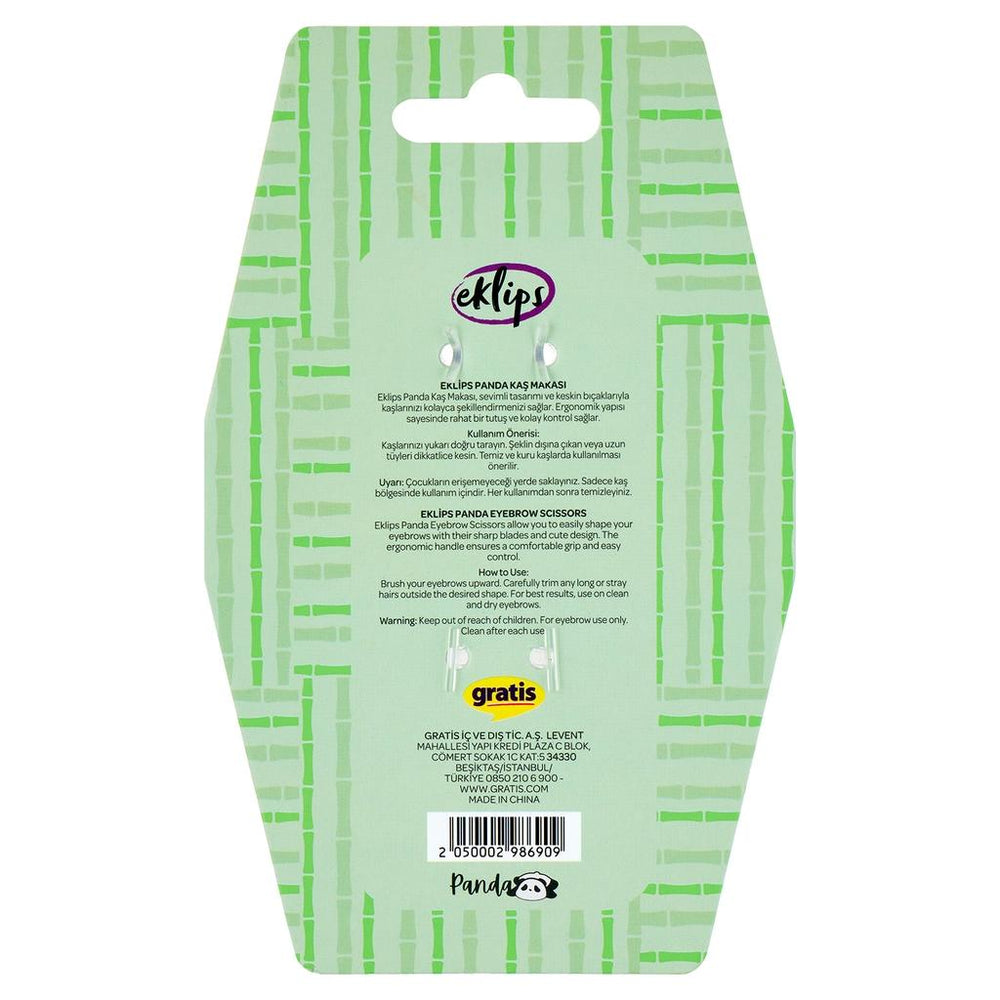 Eklips Panda Eyebrow Scissors for Precise Grooming