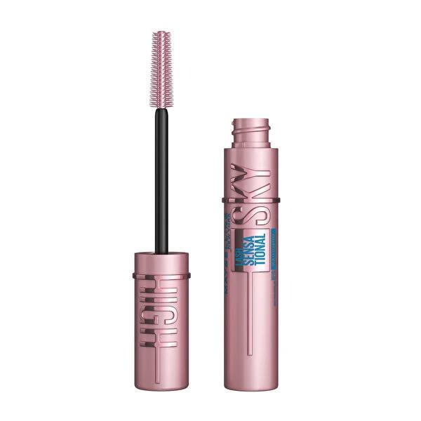 Maybelline Sky High Mascara - Waterproof, Lengthening &amp; Volumizing Formula for Dramatic Eye Look Maybelline Sky High Mascara - Waterproof &amp; Lengthening waterproof mascara, Maybelline Sky High, lash enhancing cosmetics, long-lasting eyelash makeup, dramatic eye look products, cosmetics, makeup, eyelash care, beauty products, waterproof makeup, lengthening mascara, volumizing mascara, bamboo extract, fibers, Lash Sensational