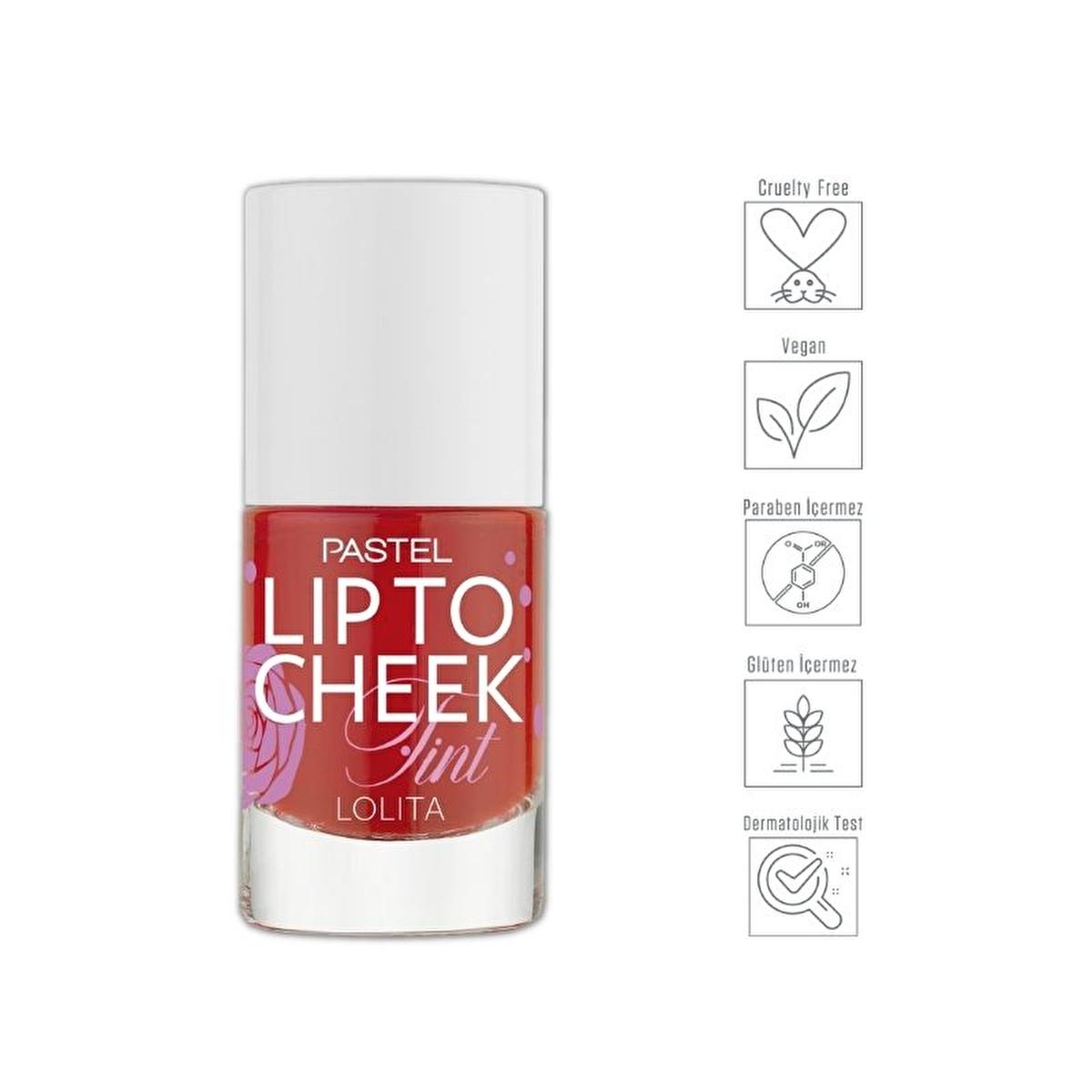 pastel lip to cheek tint lolita product image, swatch of pastel lip to cheek tint lolita Pastel Lip To Cheek Tint Lolita - Multipurpose Color for Lips and Cheeks | 9.6 ml Pastel Lip To Cheek Tint Lolita - Vegan Makeup pastel, lip-tint, cheek-tint, vegan-makeup, cruelty-free, multifunctional, hyaluronic-acid, makeup-enthusiasts, natural-beauty, ai-generated