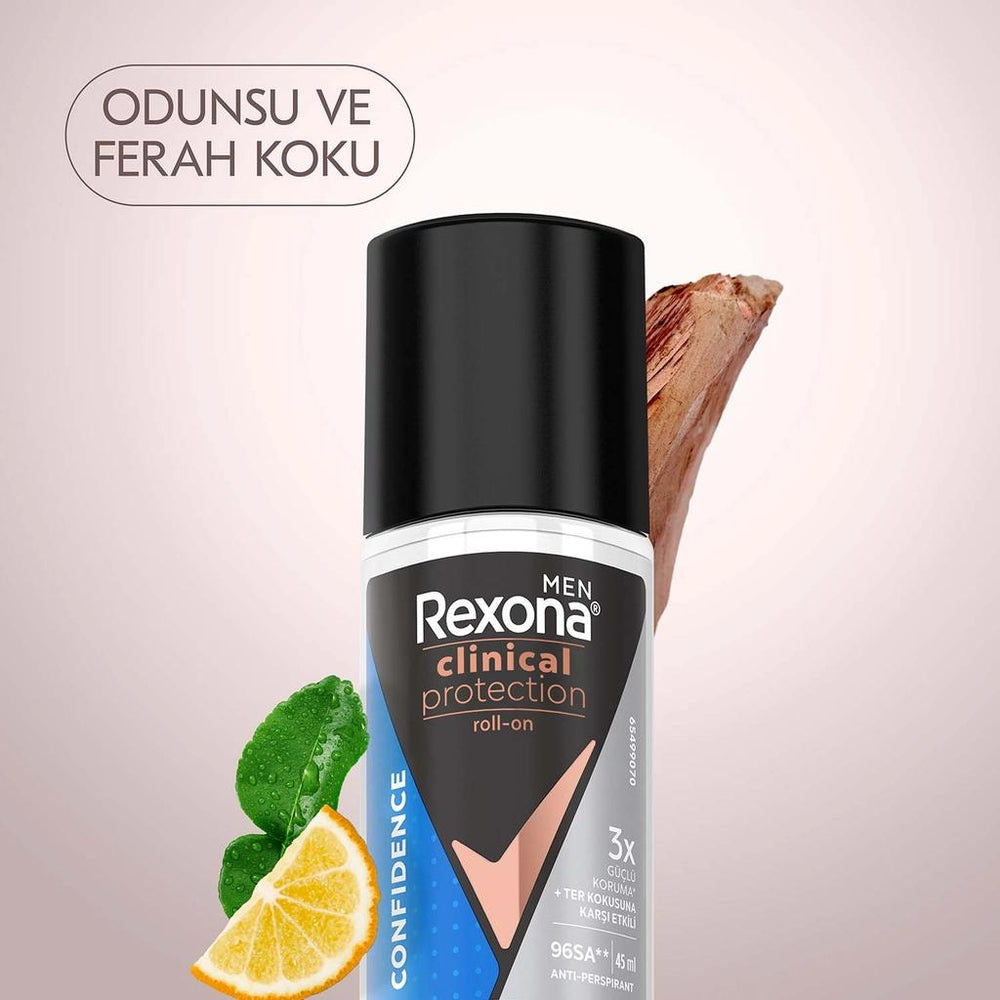 Rexona Men Clinical Protection Confidence Deodorant Roll On 45 ml