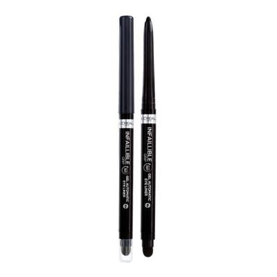 L'Oreal Paris Infallible Intense Black Automatic Gel Eyeliner: 36H Smudgeproof, Long-Lasting Eye Definition L'Oreal Infallible Black Eyeliner: 36H Smudge-Proof Definition eyeliner, black eyeliner, long-lasting eyeliner, smudge proof eyeliner, gel eyeliner, intense black eyeliner, 36 hour eyeliner, waterproof eyeliner, twist up eyeliner, smudgeable eyeliner, eye makeup, cosmetic, long-wear eyeliner, smudge-resistant eyeliner, intense color, dark eyeliner, eye definition, precise application, smoky eye, blend
