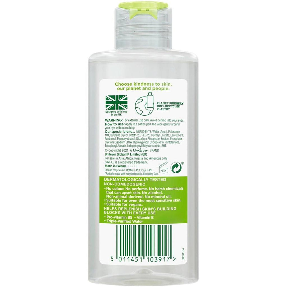Simple Kind To Skin Gentle Eye Makeup Remover 125 ml