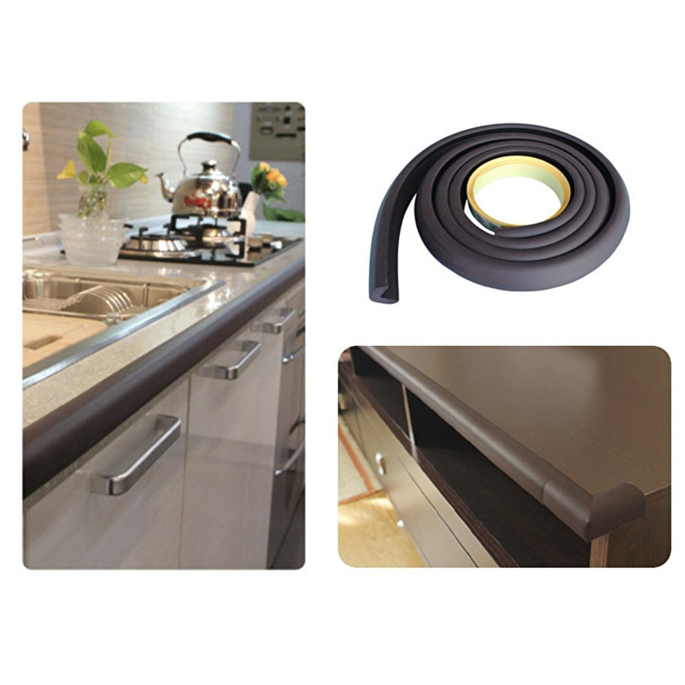 Miny Baby Safety Corner Protector - 2M Brown Rubber Edge Guard for Baby Proofing - view 3