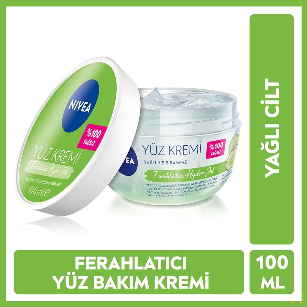 Nivea Refreshing Hydro Gel Face Cream with Hyaluronic Acid 100ml