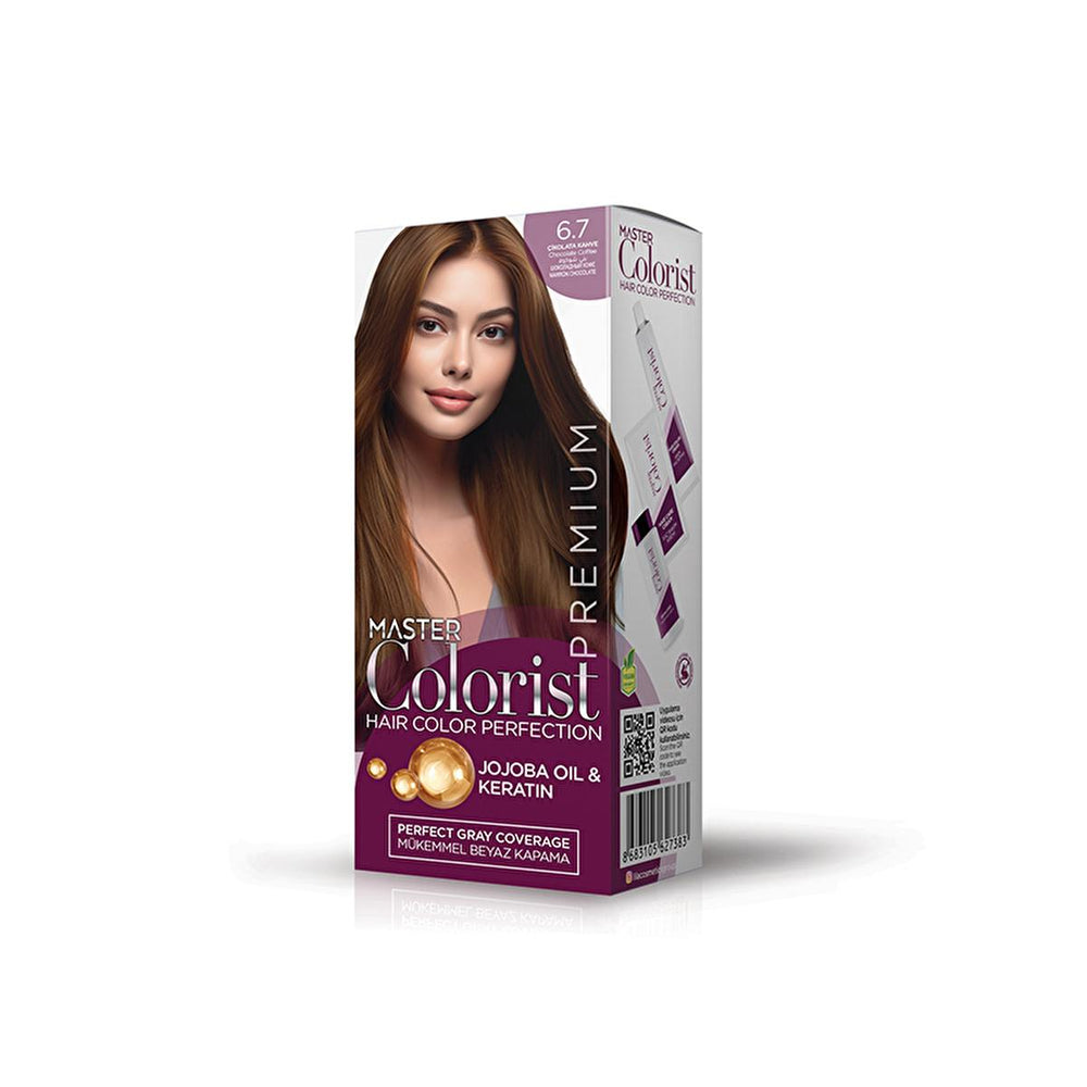 Master Colorist Premium Krem Saç Boyası 6.7 Çikolata Kahve - Nourishing Hair Dye for Vibrant Color - Hair Dye