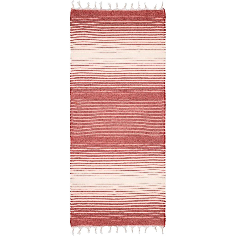 Eklips Red Turkish Pestemal Towel Lightweight Cotton UF009