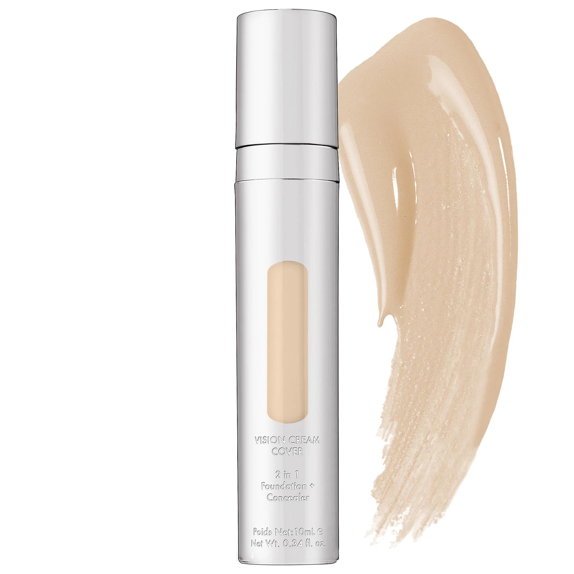 Vision Cream Cover Adjustable Foundation & Concealer - Natural Finish, Vegan & Cruelty-Free Makeup Vision Cream Cover Foundation & Concealer - Vegan & Cruelty-Free Adjustable coverage foundation, Concealer, Vegan cosmetics, Cruelty-free makeup, Natural finish foundation, Cream foundation, Multi-purpose makeup, Ethical beauty products, Skincare-infused makeup, Gluten-free cosmetics, Paraben-free, Phthalate-free, Formaldehyde-free, Sensitive skin friendly, Daily foundation, Spot concealer, Natural makeup look