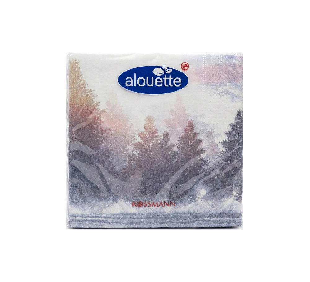 Alouette Winter Forest Holiday Napkins 20-Pack