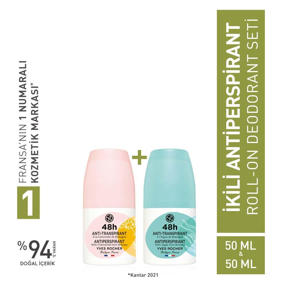 The Luxury Deodorant Dual Antiperspirant Roll-on Deodorant Set - Ocean Algae & Chamomile Variants for Long-Lasting Odor Protection Luxury Deodorant Dual Antiperspirant Roll-on Set - Ocean Algae & Chamomile Antiperspirant Deodorant, Roll-on Deodorant, Ocean Algae Deodorant, Chamomile Deodorant, Dual Deodorant Set, Personal Hygiene Products, Long-Lasting Odor Protection, Natural Ingredients, Sensitive Skin Care, Daily Hygiene Essentials, Gift Ideas for Him/Her
