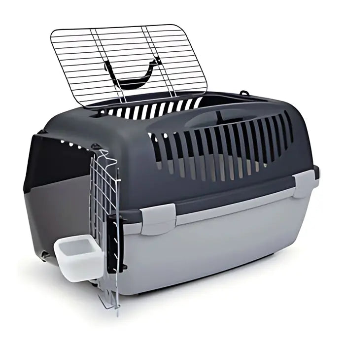 Stefanplast Gulliver 3 Delux Top-Opening Cat and Dog Carrier 61x40x38cm Gray