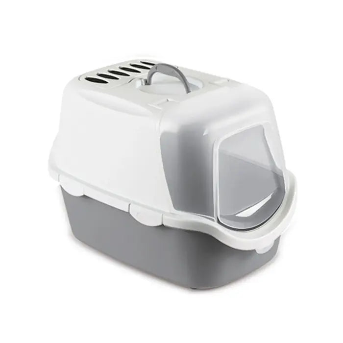 Stefanplast Cathy Easy Clean Covered Cat Litter Box Grey 56x40x40cm