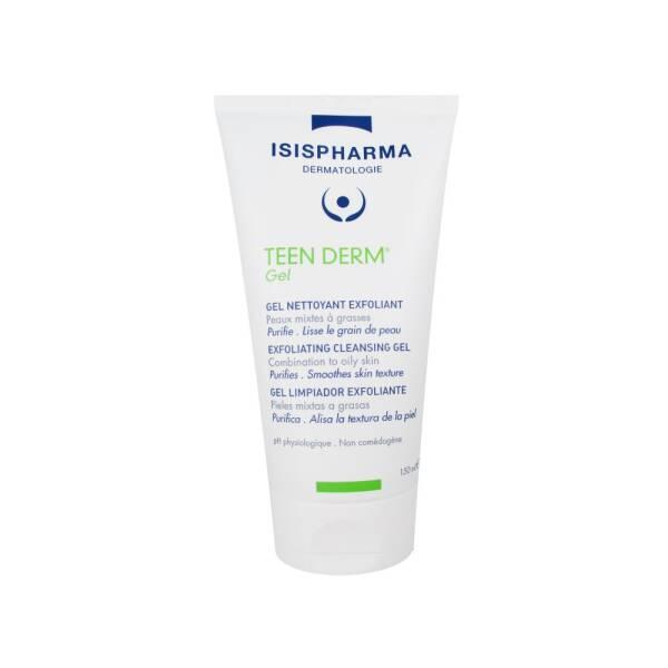 Isis Pharma Teen Derm Gel 150ml - Exfoliating Facial Gel for Acne-Prone Skin, Salicylic Acid Face Wash, Oil - Cleanser