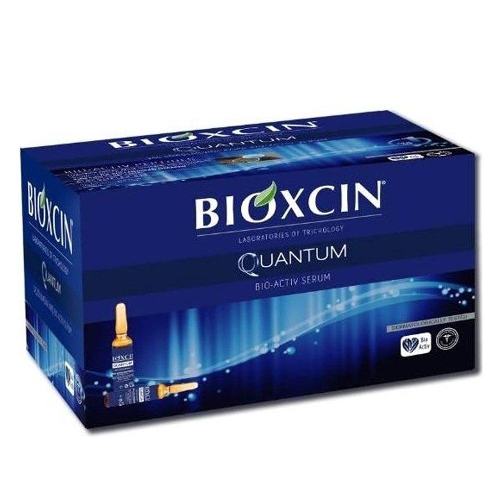 bioxcin quantum bio activ serum 15x6 ml, packaging of bioxcin quantum serum, applying bioxcin quantum bio activ serum Bioxcin Quantum Bio Activ Serum - Thicker Hair Treatment | 15x6 ml Bioxcin Quantum Bio Activ Serum 15x6 ml bioxcin, hair-serum, hair-loss-treatment, thicker-hair, hair-care, bio-activ-peptides, adult-hair-care, serum, ai-generated, hair-nourishment