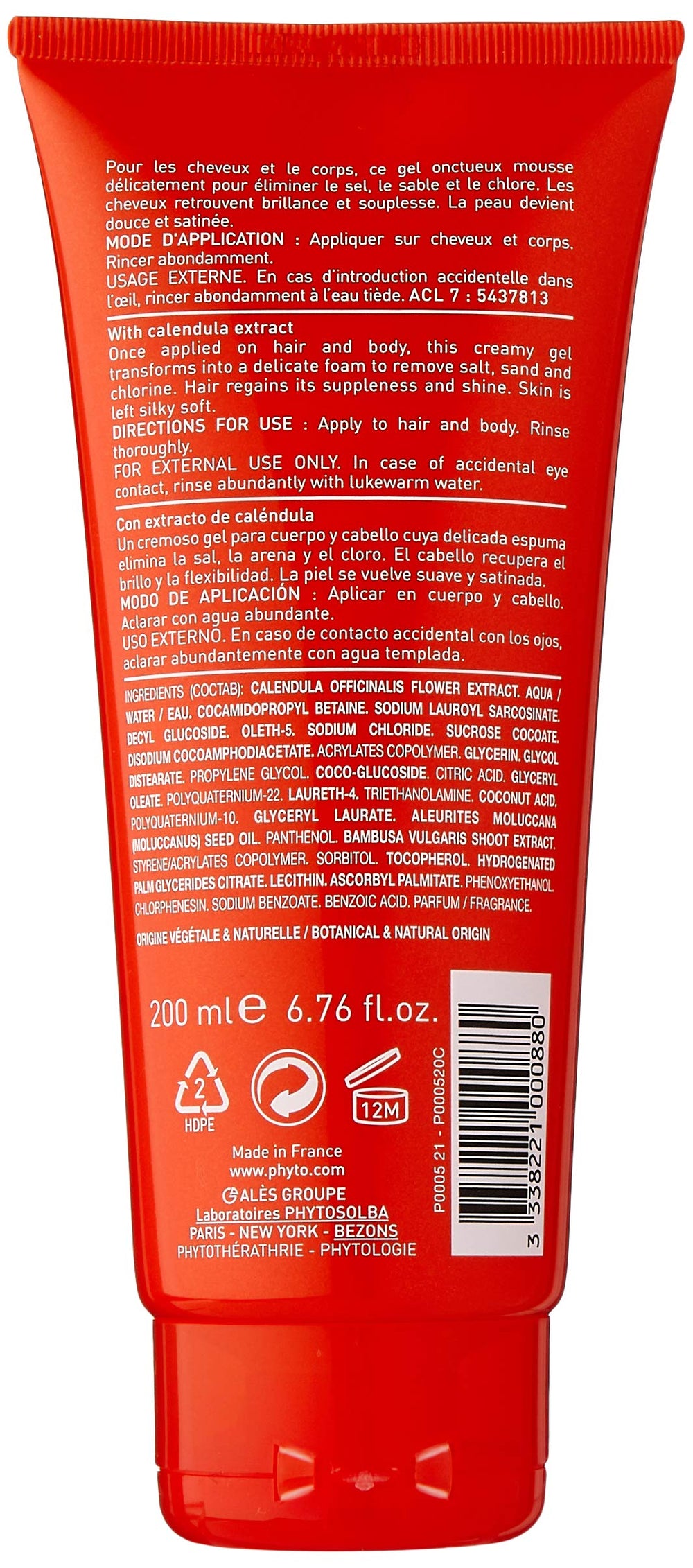 Phyto Phytoplage Shampooing Rehydratant 200ml