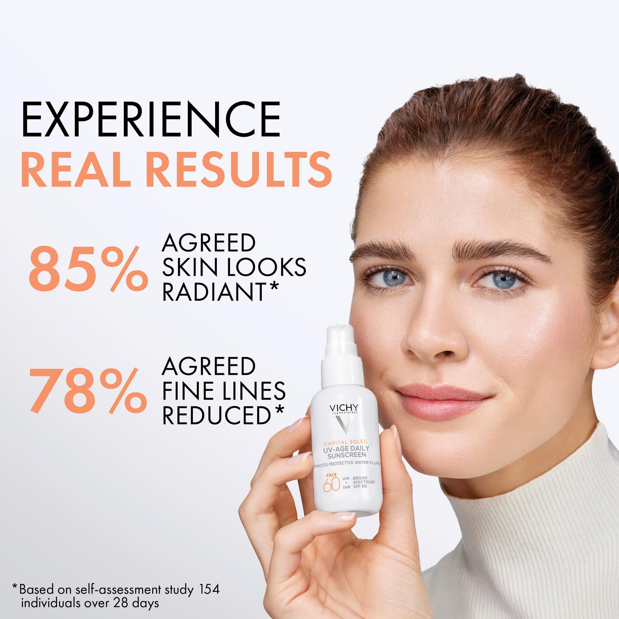 Vichy Ideal Soleil Emulsion SPF 50 - Water-Resistant, Hypoallergenic Face Sunscreen for Sensitive &amp; Oily Skin