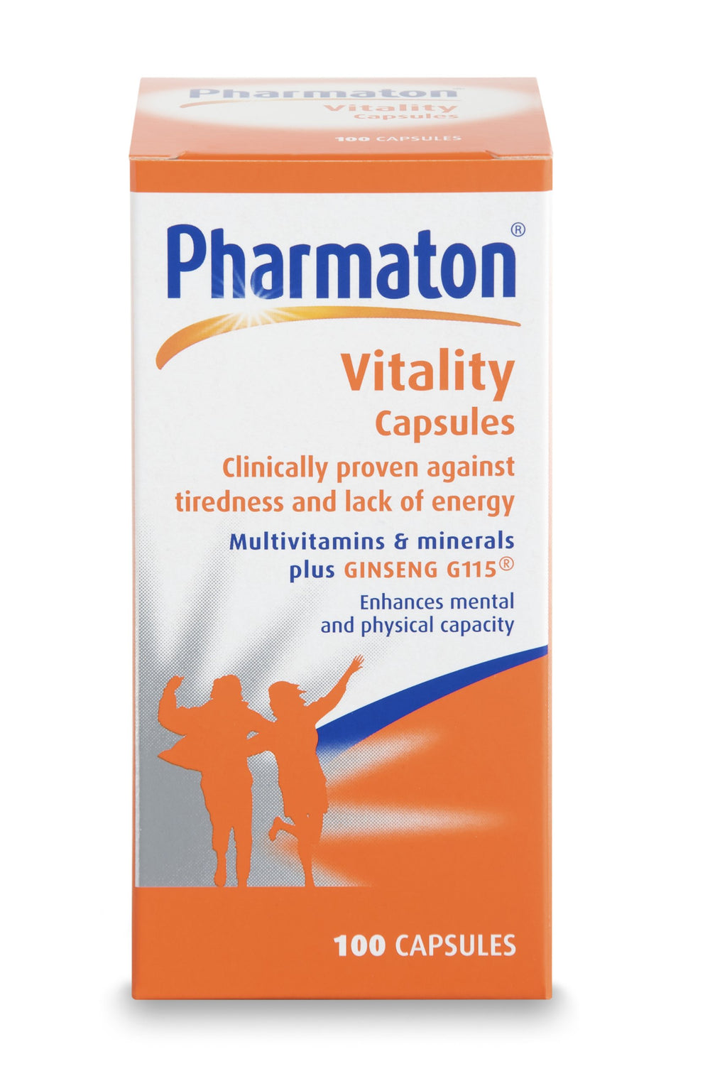 Pharmaton Multivitamin Supplement with Ginseng for Energy Support - 100 Tablets