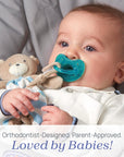 Chicco Orthodontic Pacifier - Physio Forma 2-Pack for Infants 6-16 Months, Safe Silicone Design