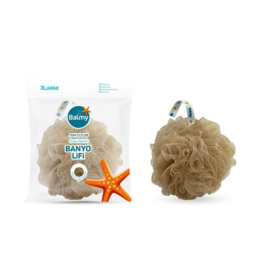 Balmy Banyo - Assorted Colors Loofah Bath Sponge, BPA Free, REACH Compliant - Exfoliator