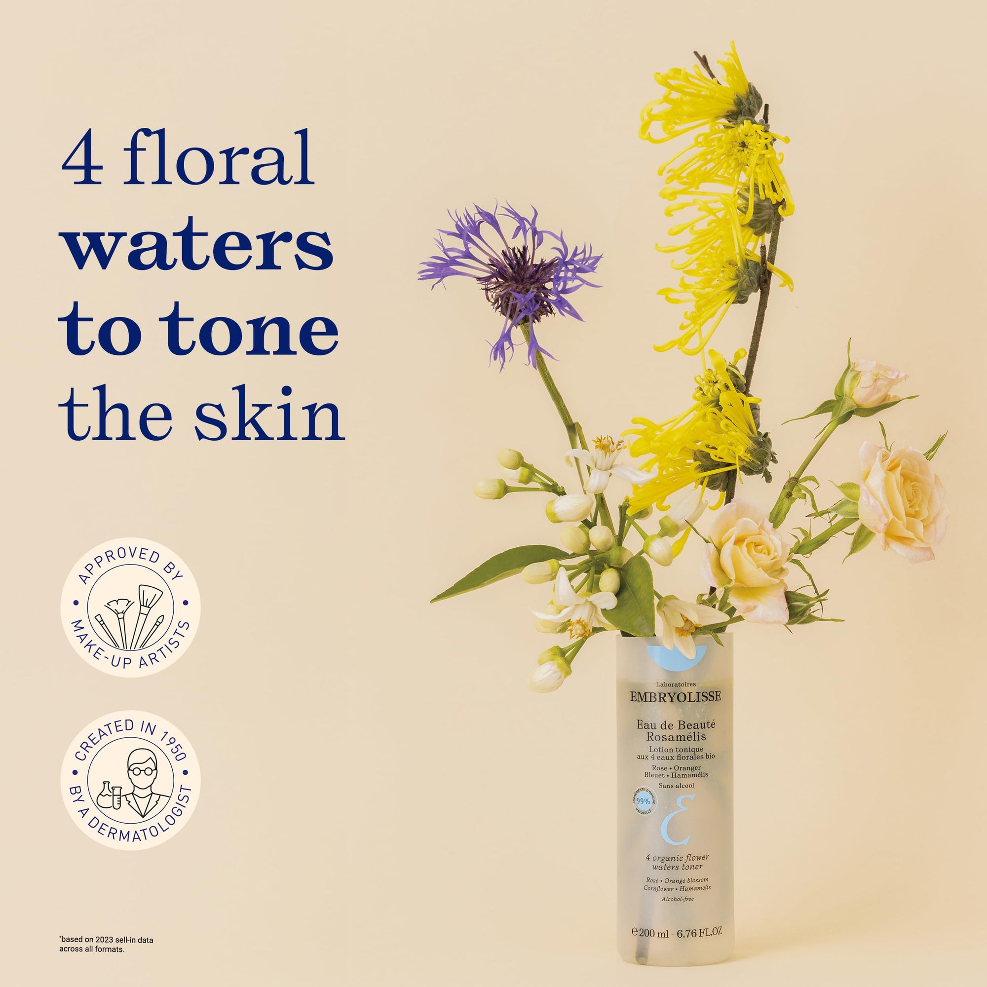 Embryolisse Eau De Beaute Rosamelis Tonifying Toner - Hydrating Skincare for Revitalized Skin