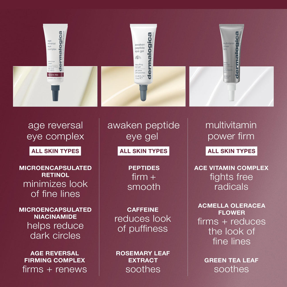 Dermalogica Age Reversal Eye Cream - Anti-Aging Vitamin C Eye Cream for Dark Circles & Fine Lines