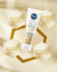 Nivea Sun Luminous630 Anti-Spot Sunscreen Face Cream SPF50+ - Non-Greasy, Reduces Sun Spots, 1.35 fl oz - image 5