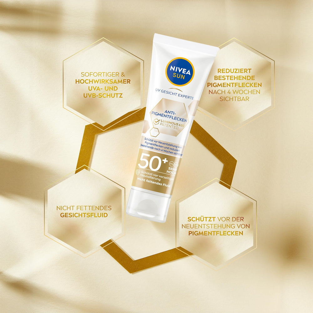 Nivea Sun Luminous630 Anti-Spot Sunscreen Face Cream SPF50+ - Non-Greasy, Reduces Sun Spots, 1.35 fl oz - image 5