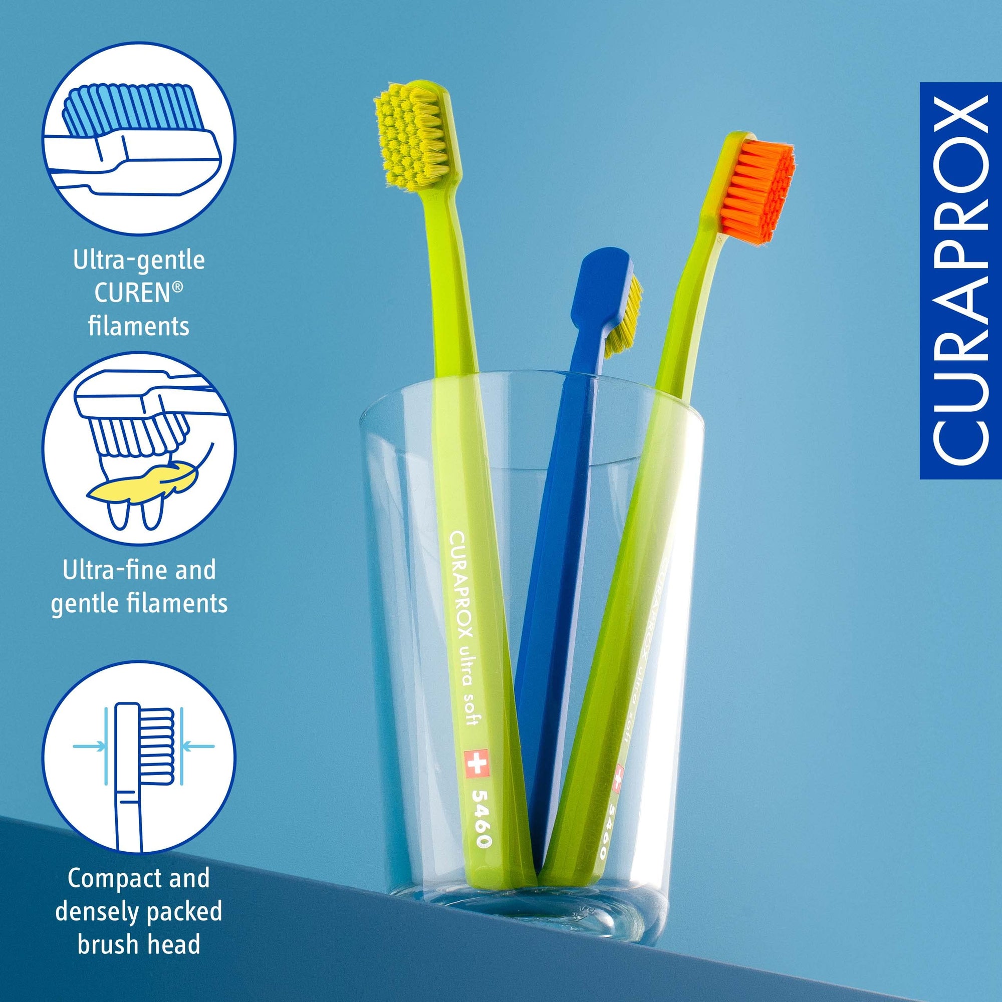 Curaprox 5460 Ultra Soft Toothbrush | Gentle Cleaning