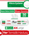 Sleepy Easy Clean Towels - Arab Soap Formula | 100 Sheets