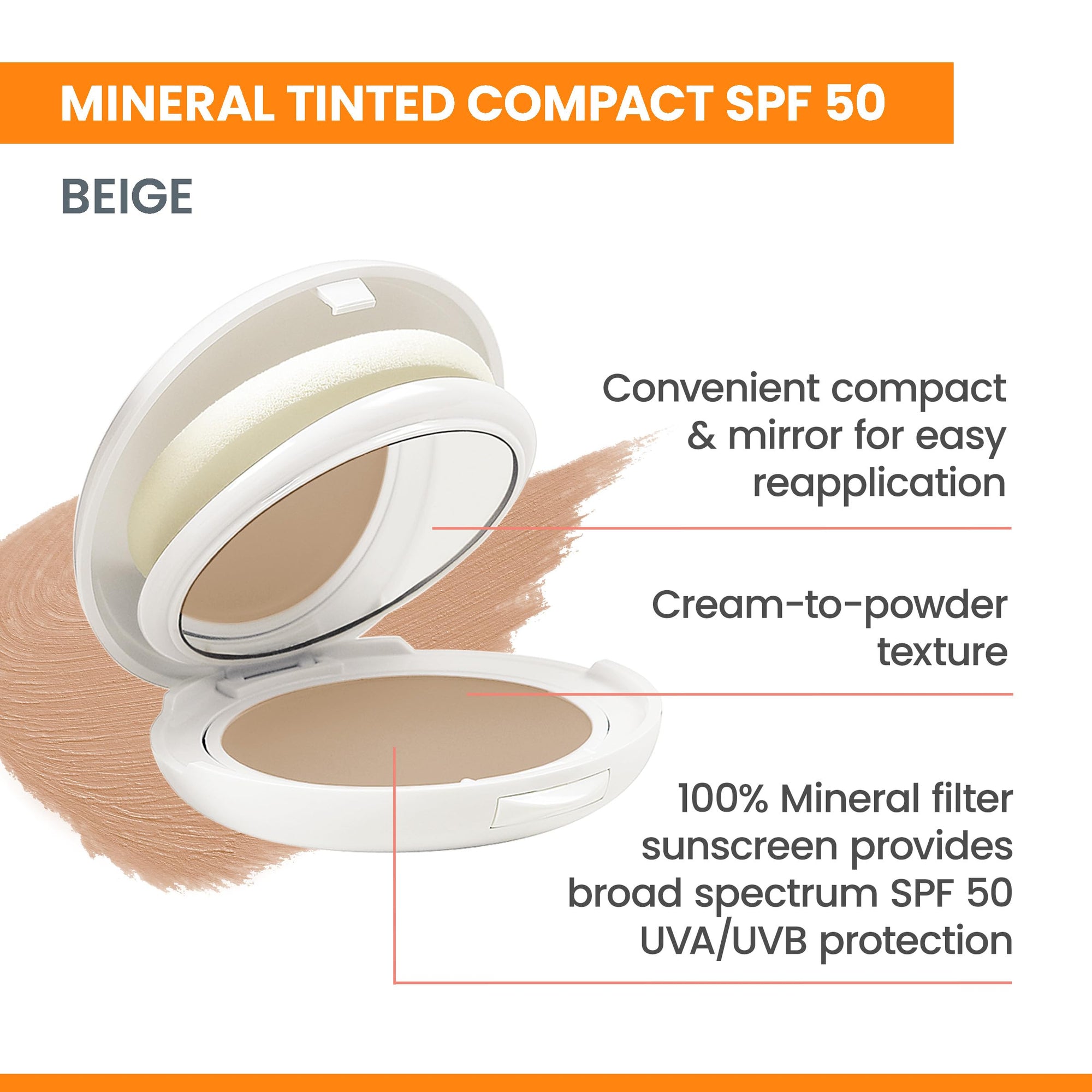 Avene Compact Sable SPF50+ Concealer Cream - Beige | 0.35 oz - image 12