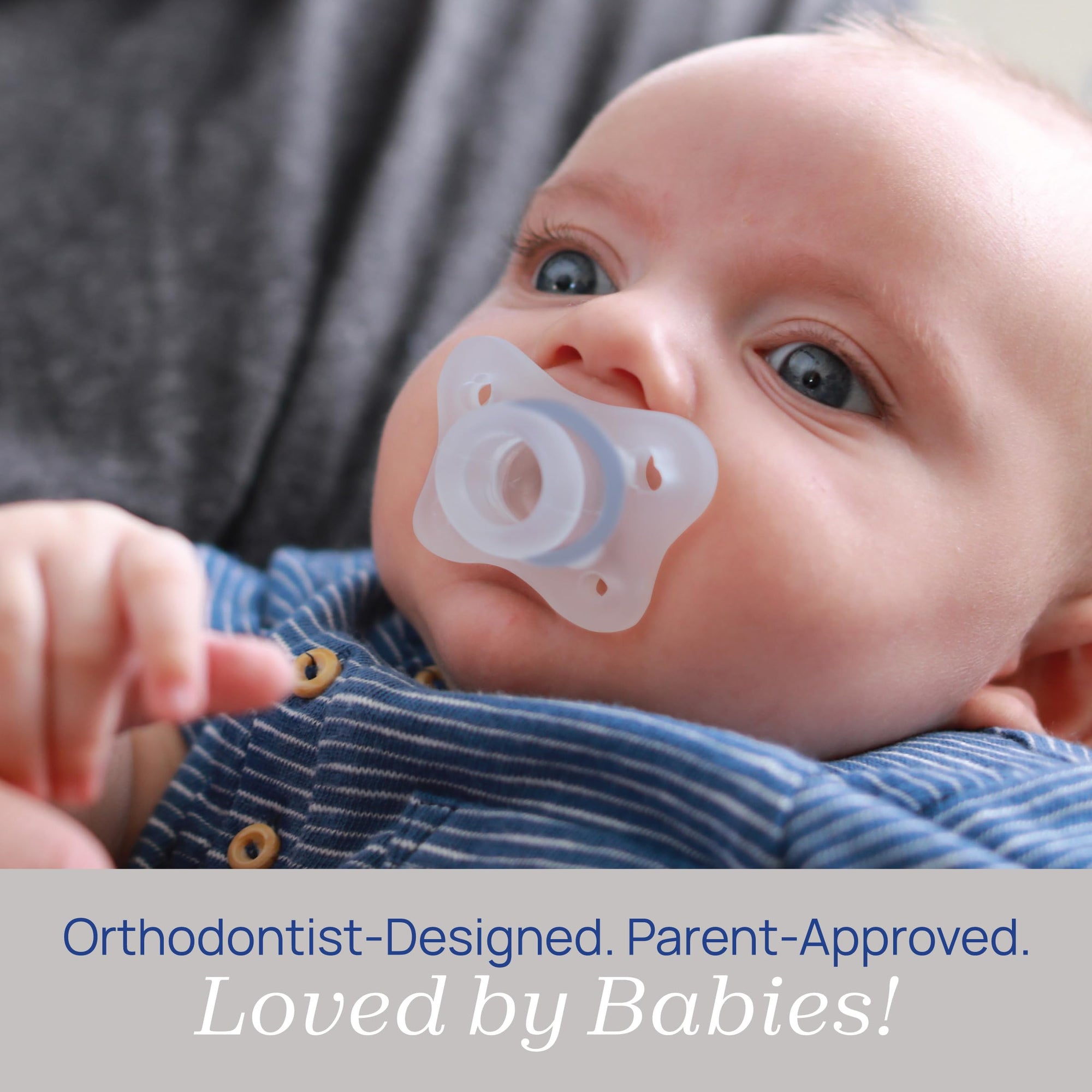 Chicco Orthodontic Pacifier for Newborns - Silicone, 0-2 Months, 2-Pack