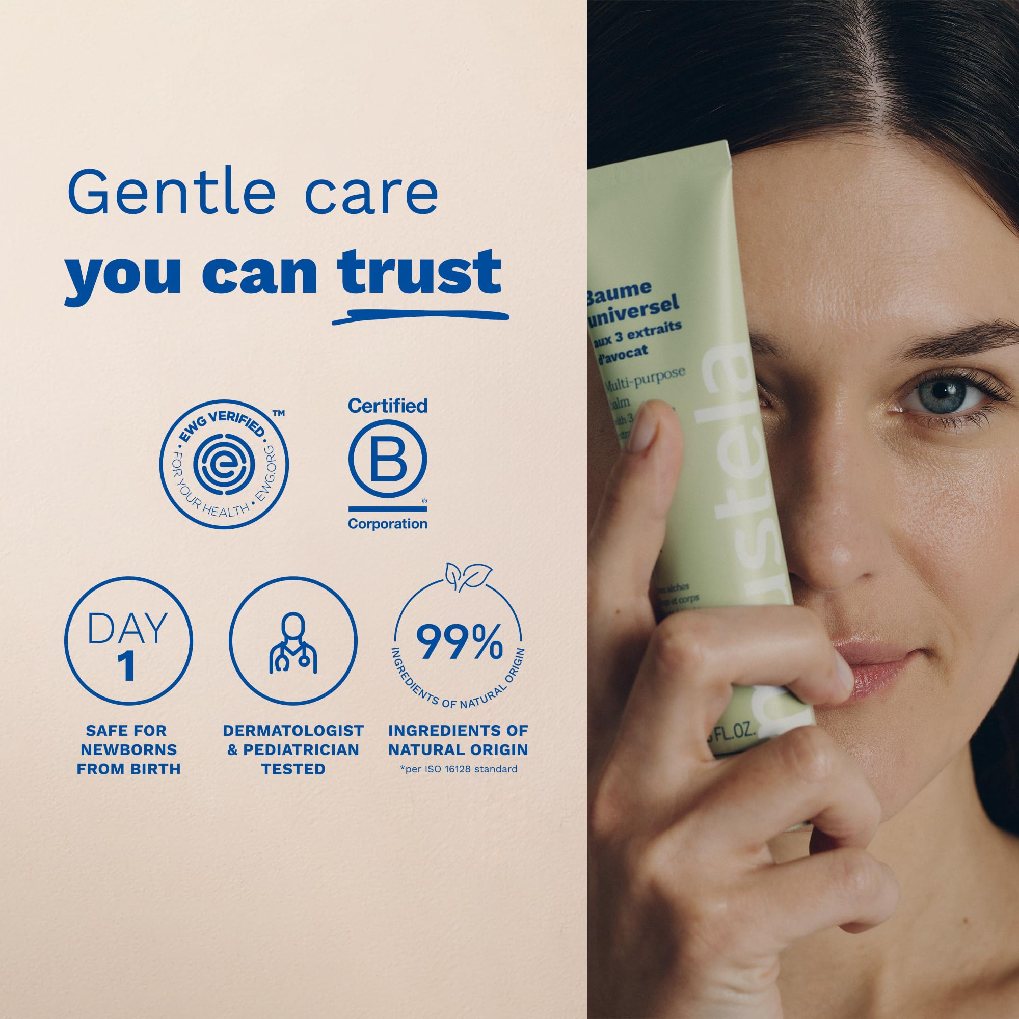 Mustela Multi-Purpose Avocado Balm - Nourishing Skincare for the Whole Family, Natural Dry Skin Relief