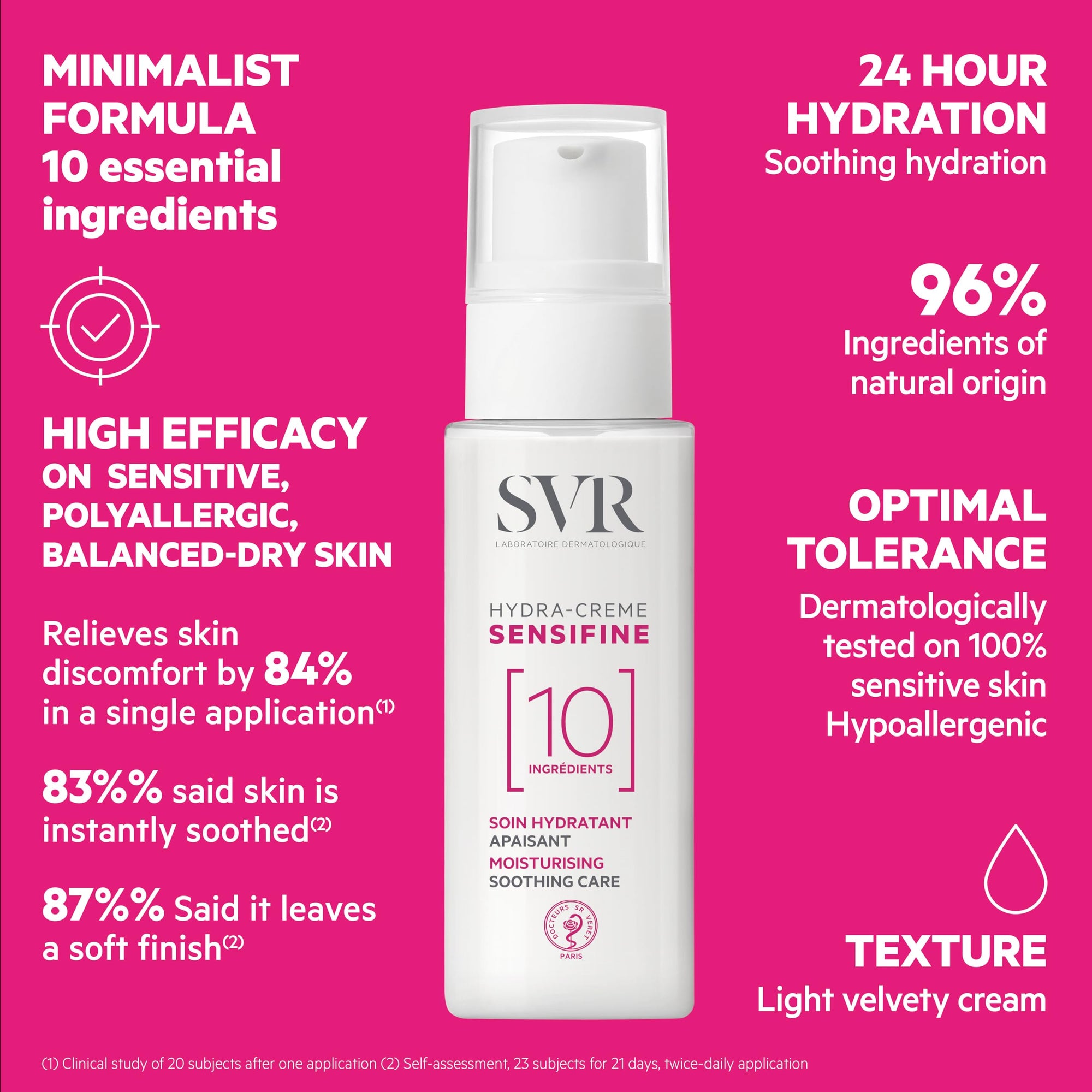 SVR Sensifine Hydra Moisturizing Cream for Dehydrated and Dry Skin 40ml