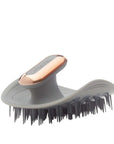 Manta Pulse Vibrating Scalp Massage Brush in Grey Rose Gold