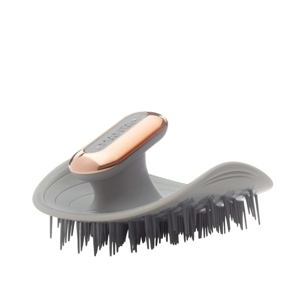 Manta Pulse Vibrating Scalp Massage Brush in Grey Rose Gold