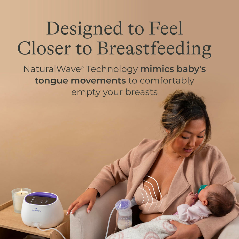 Lansinoh Compact Single Electric Breast Pump - Portable, Adjustable Vacuum, Rechargeable