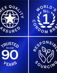 Durex Intense Condoms - 10 Pack, Enhanced Sensation for Intimate Protection & Pleasure
