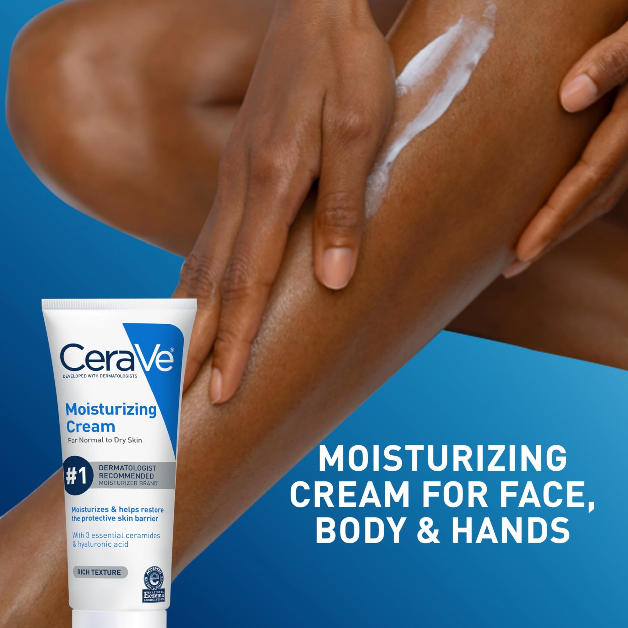 CeraVe Moisturizing Cream - Hydrating, Fragrance-Free, Non-Comedogenic for Dry Skin - 6 fl oz