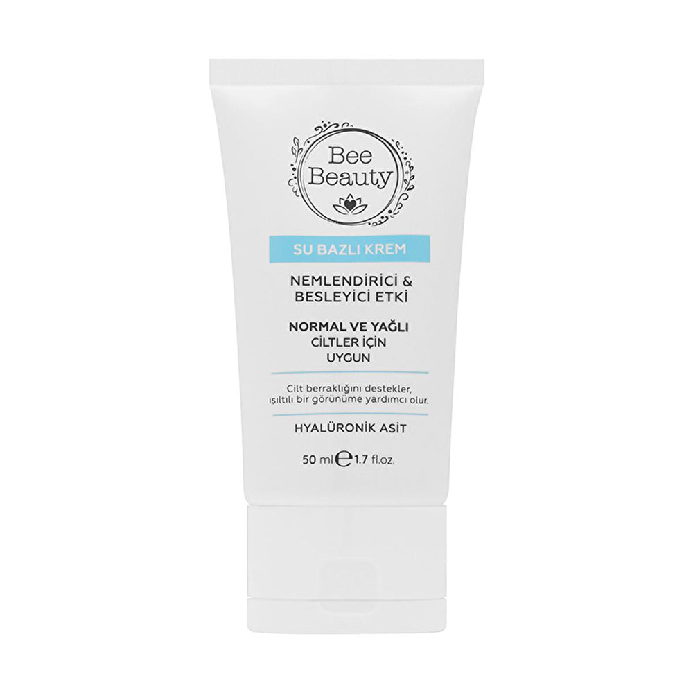 Bee Beauty Hyaluronic Acid Oil-Free Gel Cream: Intense Hydration, Radiant & Bright Skin, Strengthens Skin Barrier (1.69 fl oz) Bee Beauty Hyaluronic Acid Oil-Free Cream: Hydrate & Brighten Hyaluronic Acid Cream, Oil-Free Gel Cream, Moisturizing Gel, Hydrating Face Cream, Brightening Skin Cream, Hyaluronic acid moisturizer, Oil free face moisturizer, Facial cream vitamin e, Hyaluronic Acid, Oil-Free Formula, Panthenol, Peptide, Allantoin, Vitamin E, intense hydration, radiant skin, plump skin, fine lines, oi