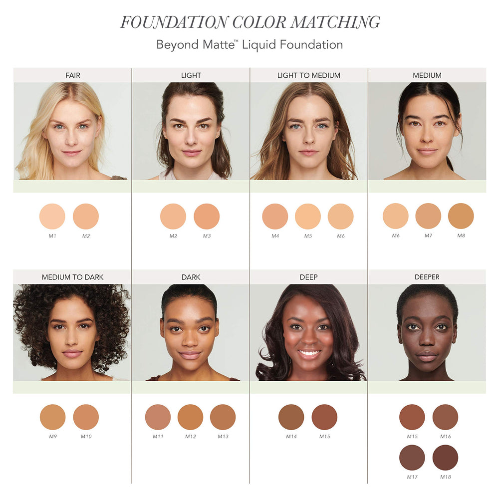 Jane Iredale Beyond Matte Liquid Foundation M13 - Matte Finish, Mineral Makeup for Smooth, Satin-Like Complexion