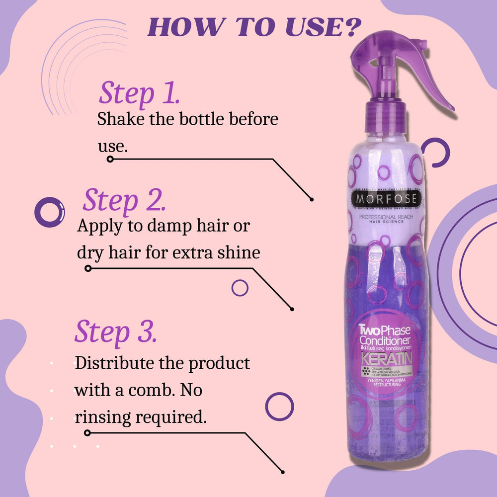 Morfose Two Phase Detangling Spray 400ml - Smooth & Nourish | Hair Care