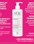 SVR Sensifine Dermo Nettoyant Facial Cleanser & Makeup Remover - Gentle, Dermatologically Tested, 400ml