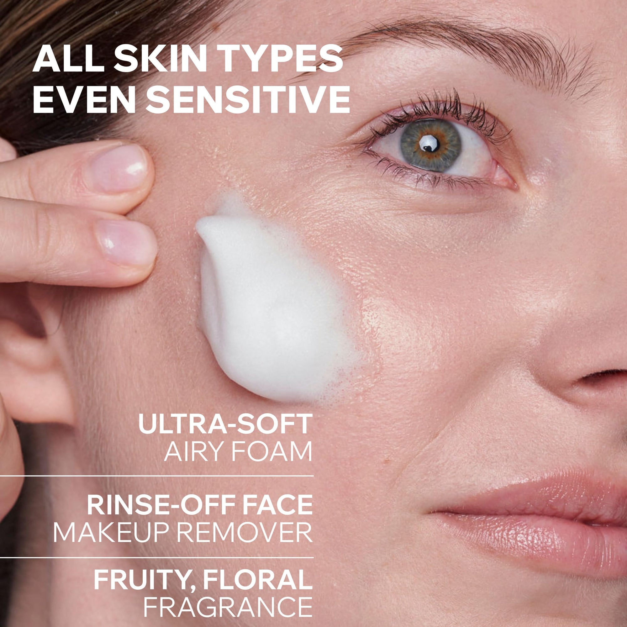 Uriage Gentle Facial Cleansing Foam &amp; Makeup Remover - Suitable for Normal &amp; Combination Skin Types