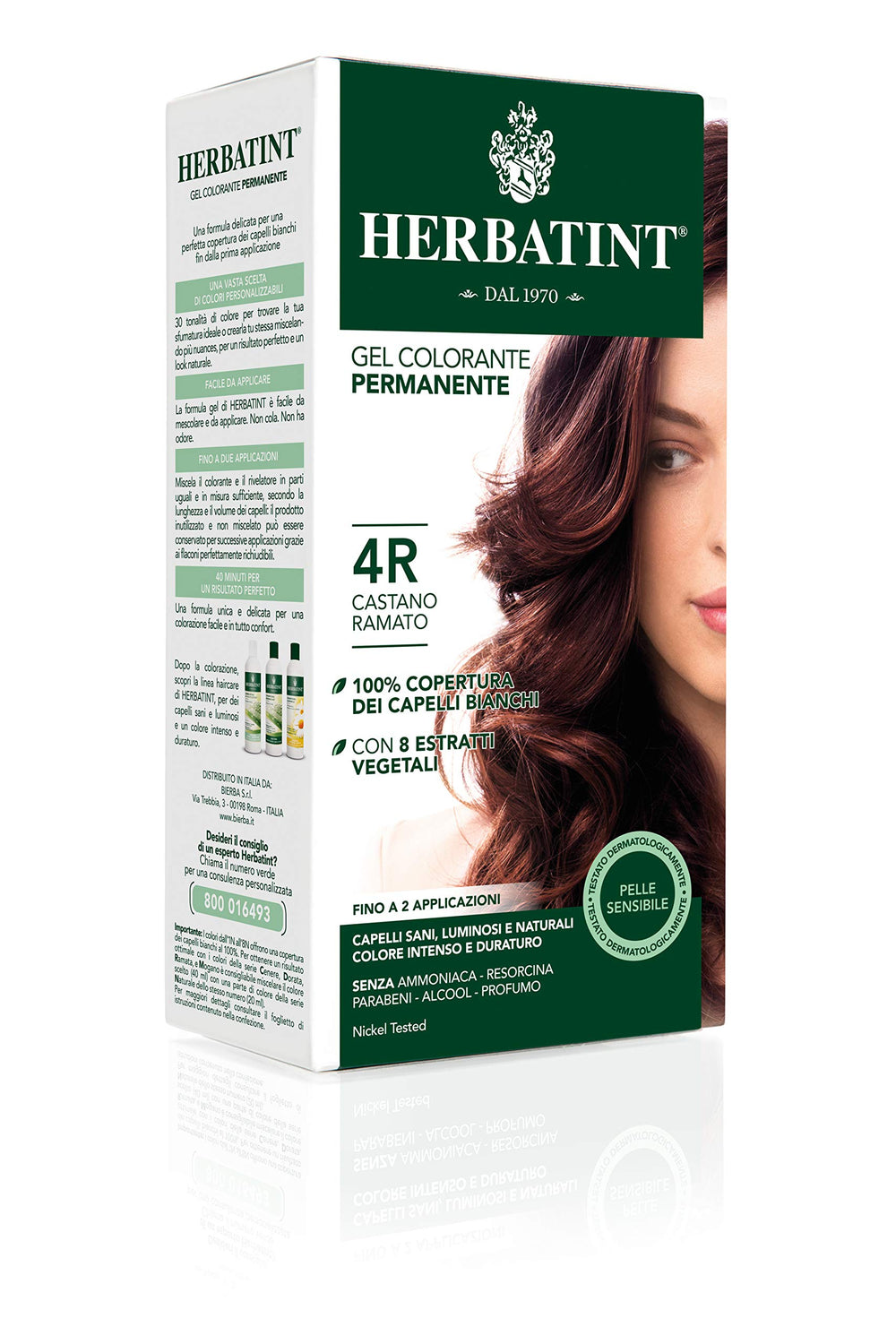 Herbatint Hair Dye 4R Chatain Cuivre - Copper Chestnut - Hair Dye